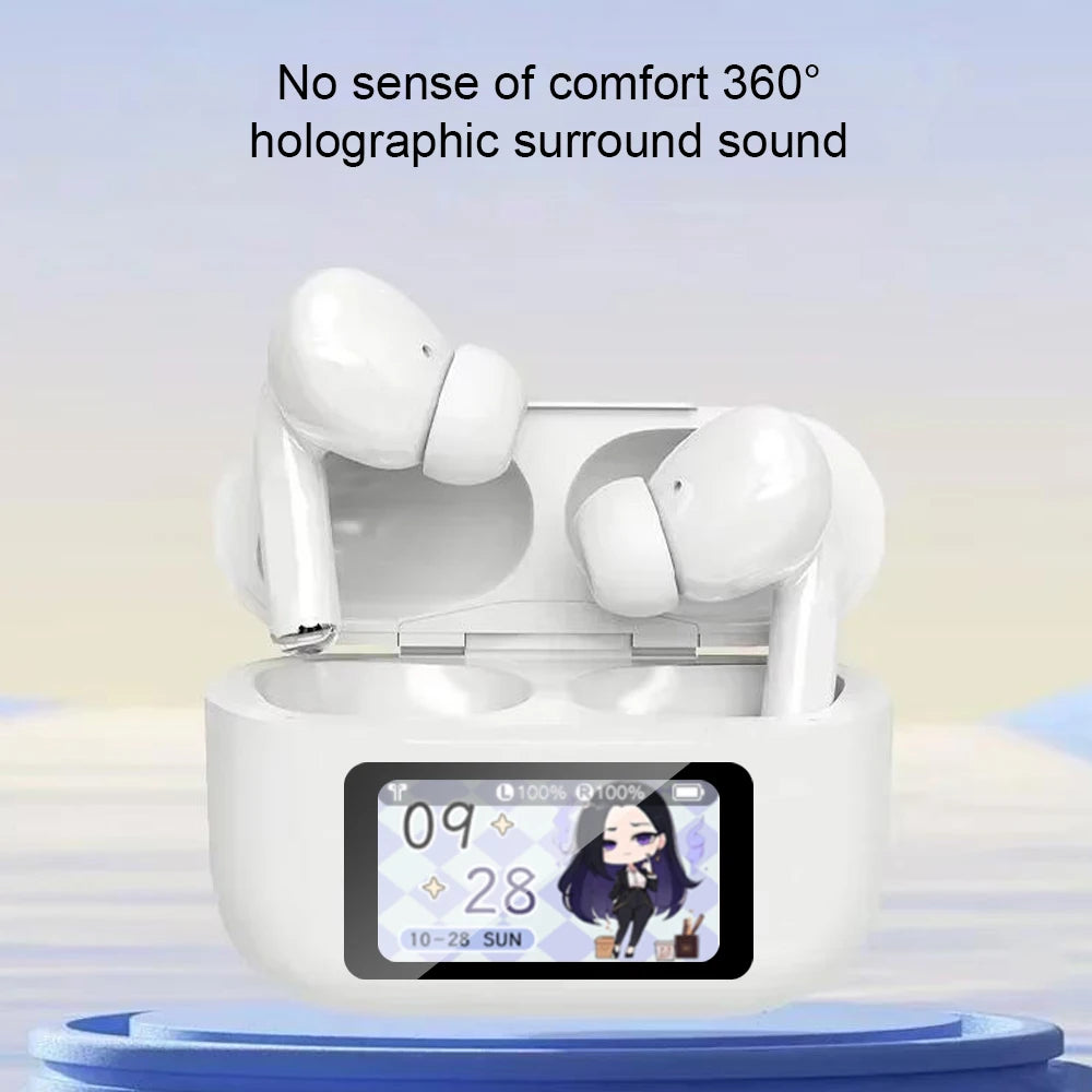 ERAZER AI Translator TWS New Air Pro Wireless Bluetooth Earphones Touch Screen Low Latency HiFi Sound Earbuds for IPhone Android