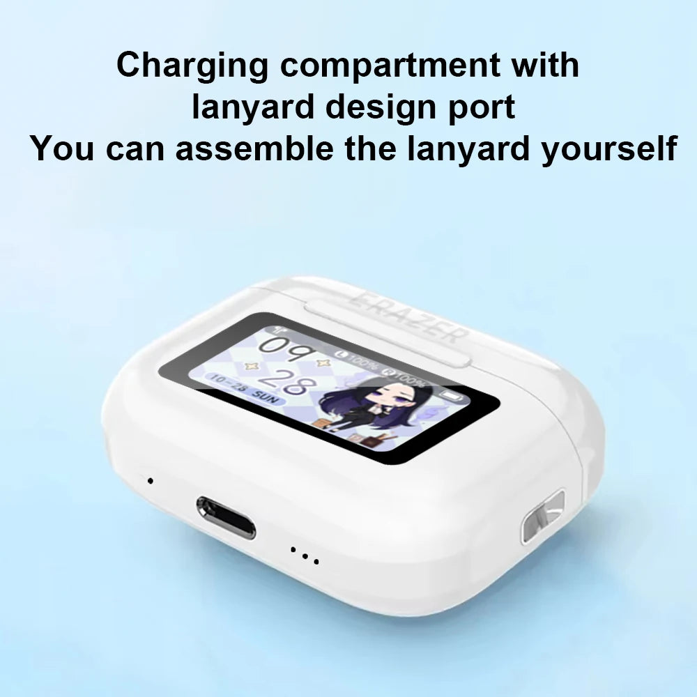 ERAZER AI Translator TWS New Air Pro Wireless Bluetooth Earphones Touch Screen Low Latency HiFi Sound Earbuds for IPhone Android