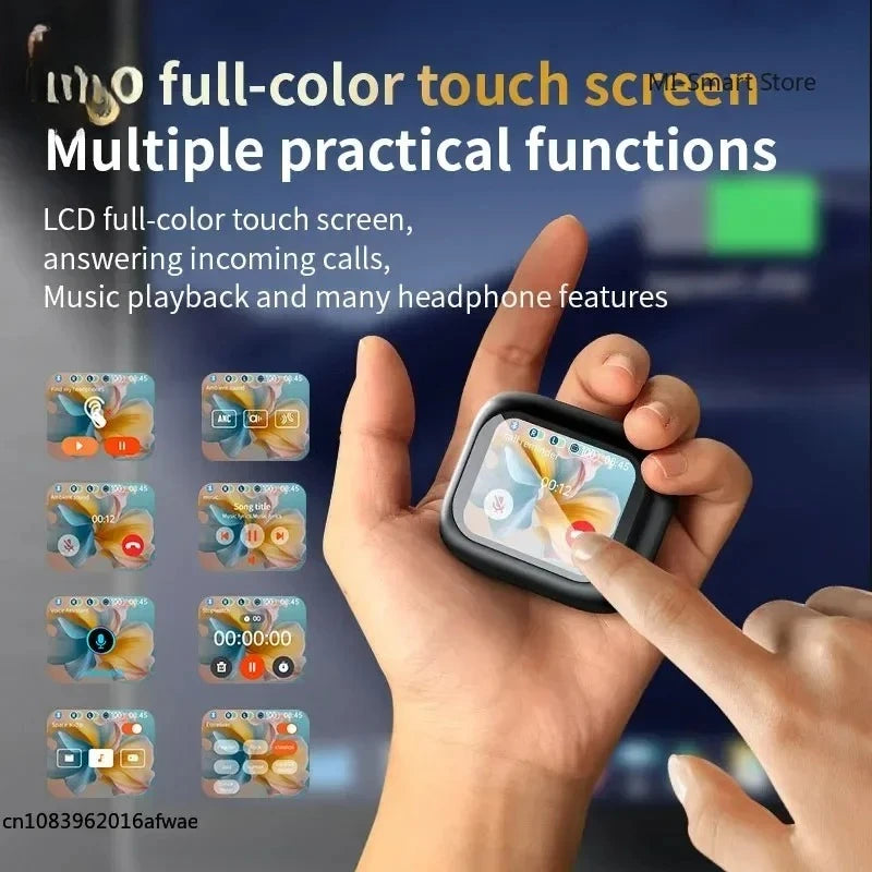 Lenovo Bluetooth Headphones Full Touch Screen Headset Bluetooth 5.4 ANC-ENC Noise Cancelling Earphones Wireless In-Ear Earbuds